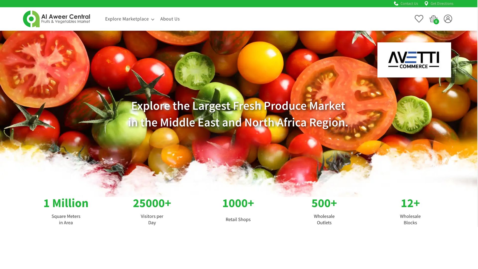Al Aweer Central's custom food marketplace powered by Avetti Commerce