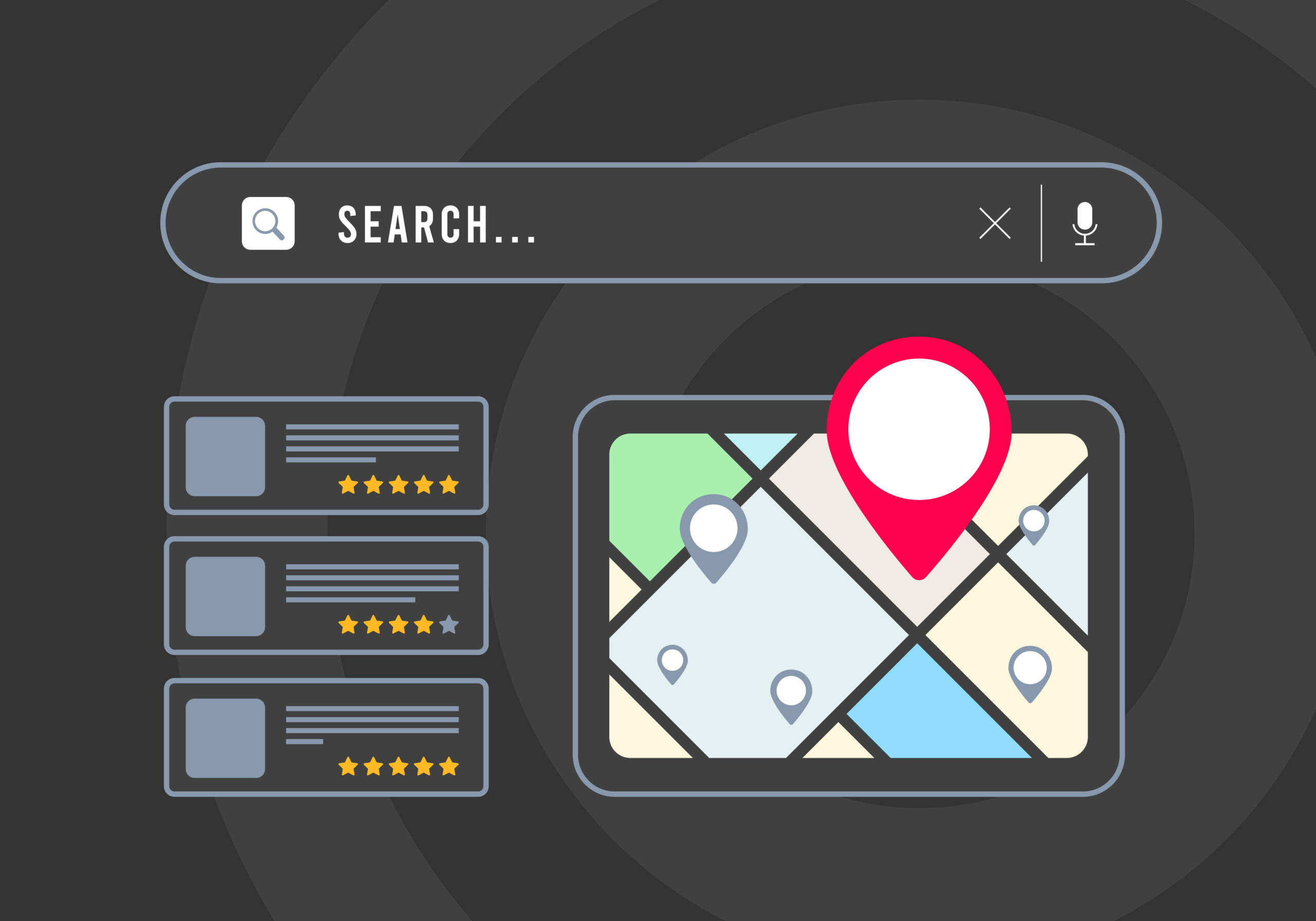 local SEO business location map
