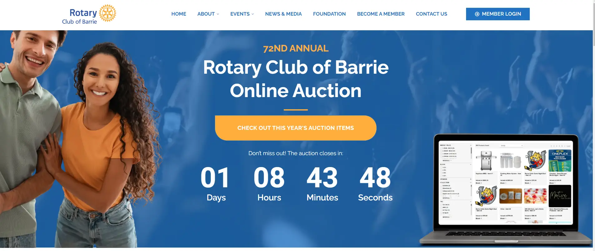 Barrie rotary auction 